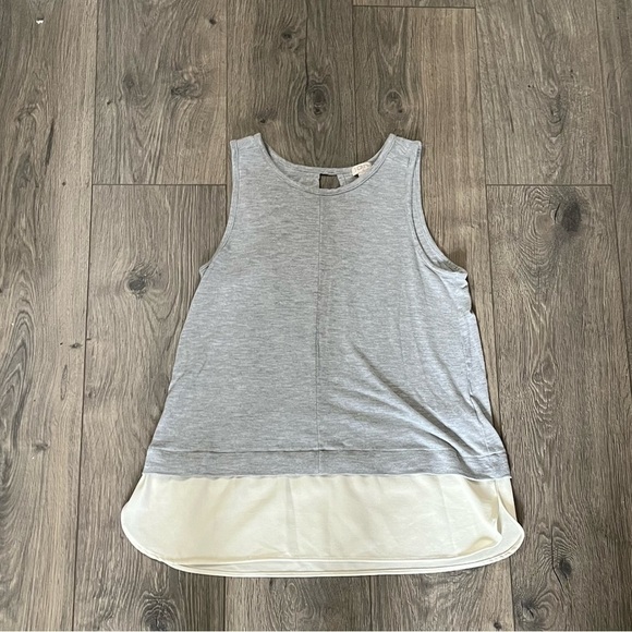 J.Crew Women’s Grey and Cream Sleeveless Blouse Small - Picture 1 of 6